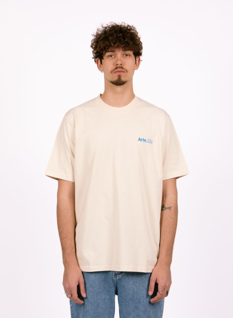 Arte T-Shirts | Arte Teo Back Ss24 T-Shirt Cream