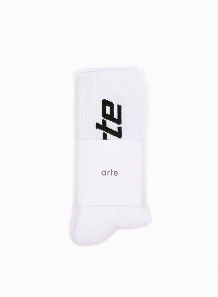 Arte | Arte Arte Vertical Socks White