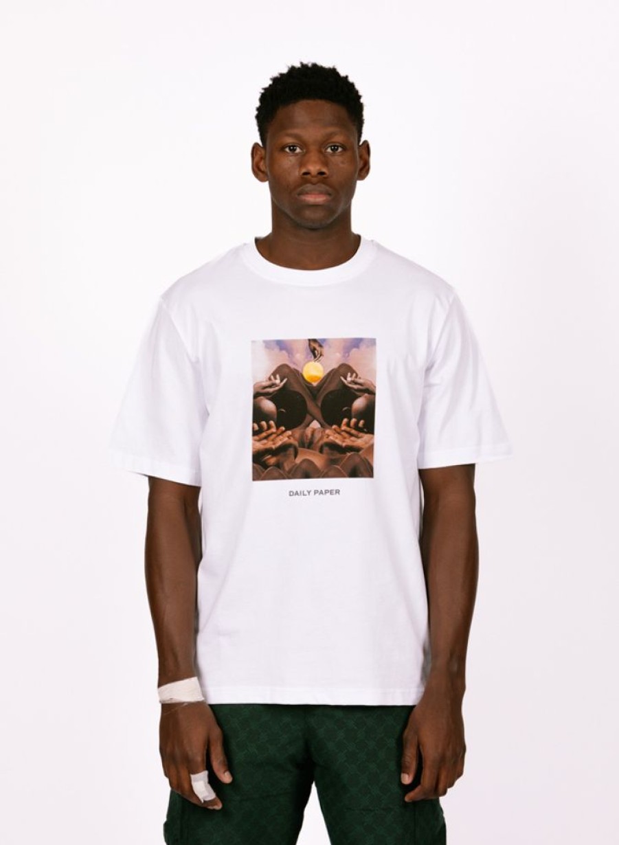 Daily Paper T-Shirts | Daily Paper Landscape Ss T-Shirt White