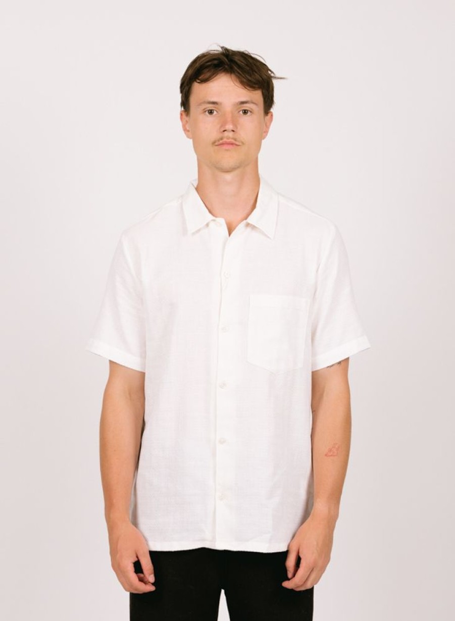 Samsoe Samsoe Shirts | Samsoe Samsoe Avan Jp Shirt 14748 White