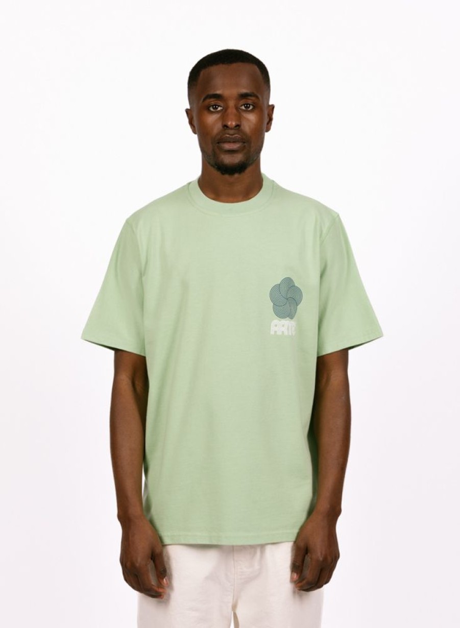 Arte T-Shirts | Arte Teo Circle Flower T-Shirt Green