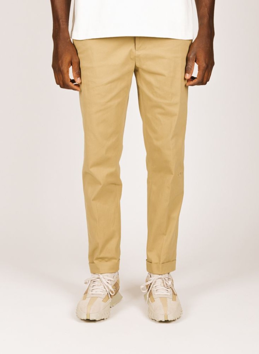 Olaf Hussein Pants | Olaf Hussein Olaf Slim Cotton Trouser Khaki