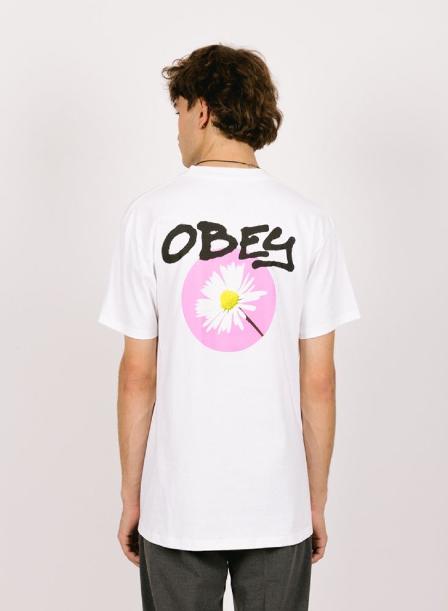 Obey T-Shirts | Obey Daisy Spray White