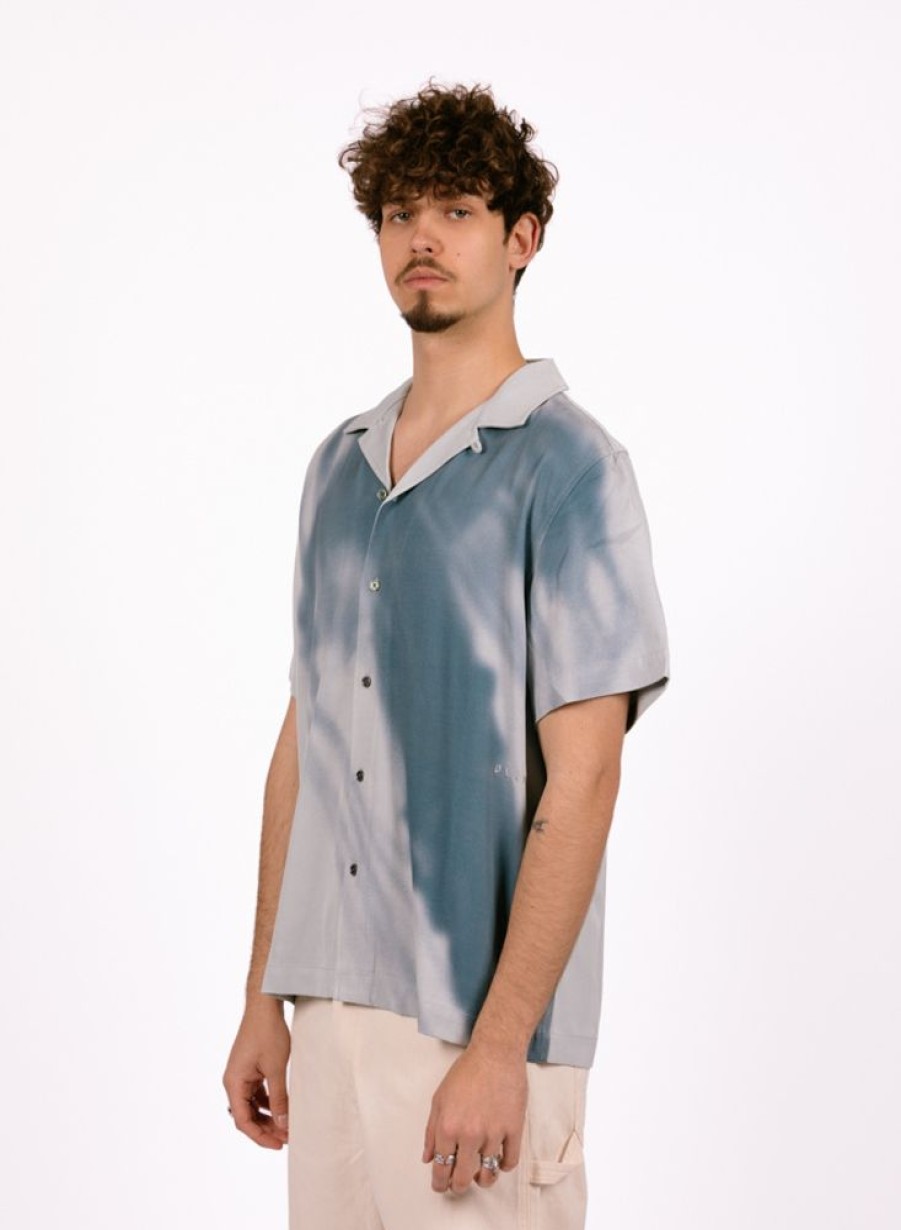 Olaf Hussein Shirts | Olaf Hussein Jellyfish Ss Shirt Navy/Off-White