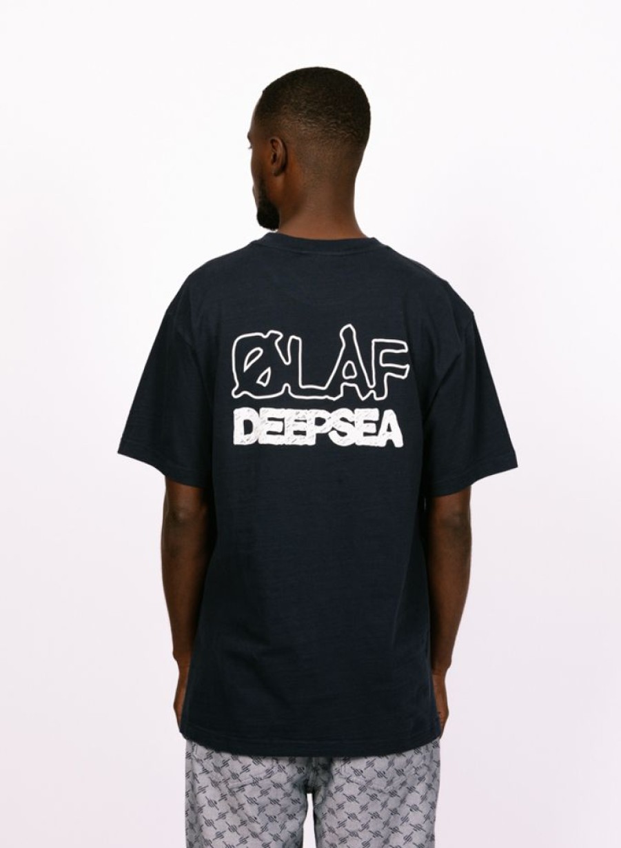 Olaf Hussein T-Shirts | Olaf Hussein Deep Sea Tee Navy