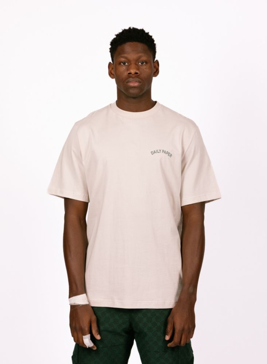 Daily Paper T-Shirts | Daily Paper Migration Ss T-Shirt Moonstruck Beige