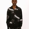 Pleasures Shirts | Pleasures Fans Long Sleeve Button Down Black