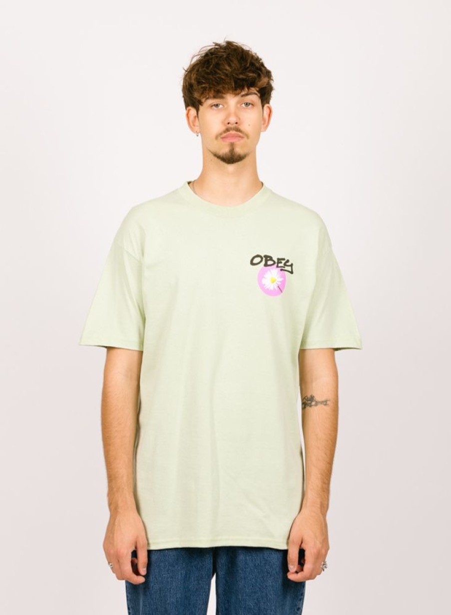 Obey T-Shirts | Obey Daisy Spray Cucumber