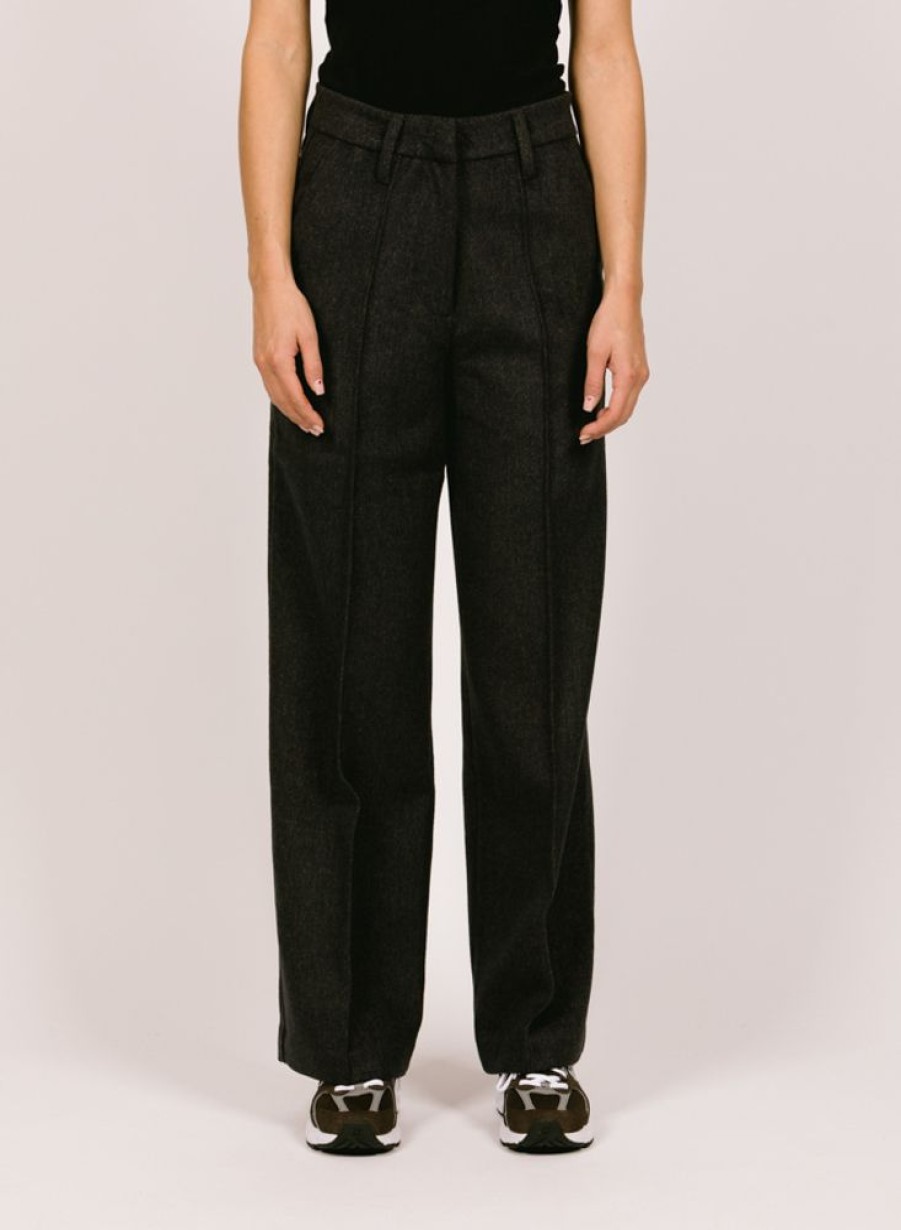 Olaf Hussein Pants | Olaf Hussein Wmn Pintuck Wide Leg Pant