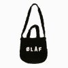 Olaf Hussein | Olaf Hussein Olaf Mini Crochet Tote Black