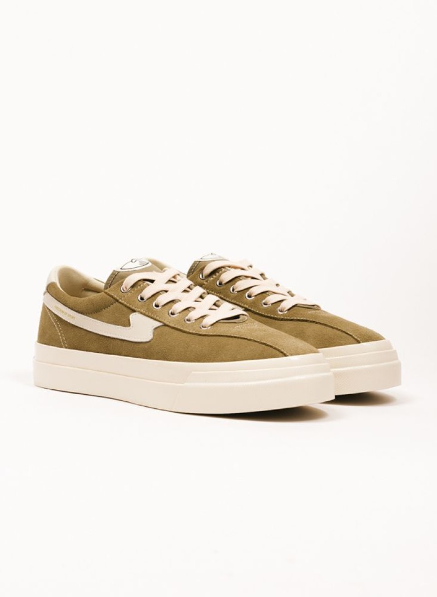 S.W.C. Stepney Workers Club Sneakers | S.W.C. Stepney Workers Club Pearl S Strike Suede Moss Ecru