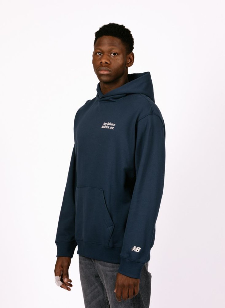 New Balance Sweaters | New Balance Athletics Embroidered Hoodie Navy