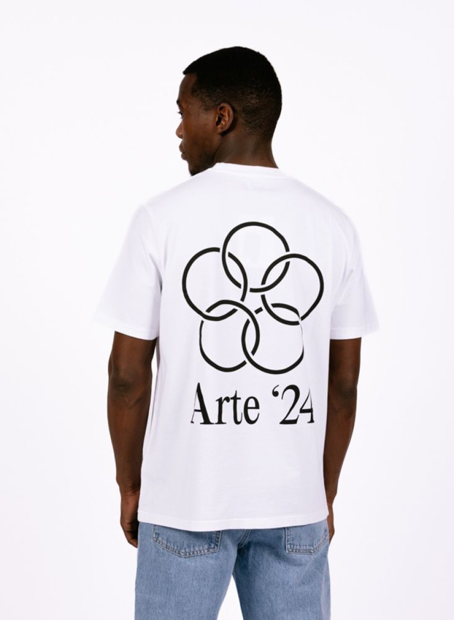 Arte T-Shirts | Arte Teo Back Rings T-Shirt White