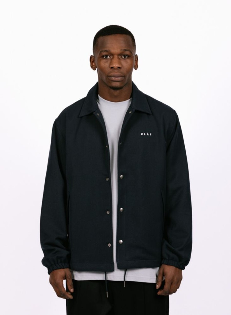 Olaf Hussein Jackets | Olaf Hussein Coach Jacket Navy