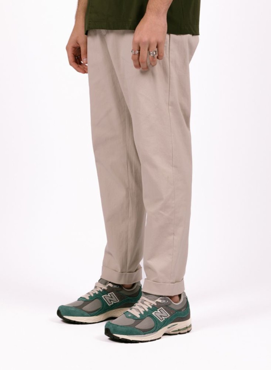 Olaf Hussein Pants | Olaf Hussein Slim Cotton Trouser Light Grey