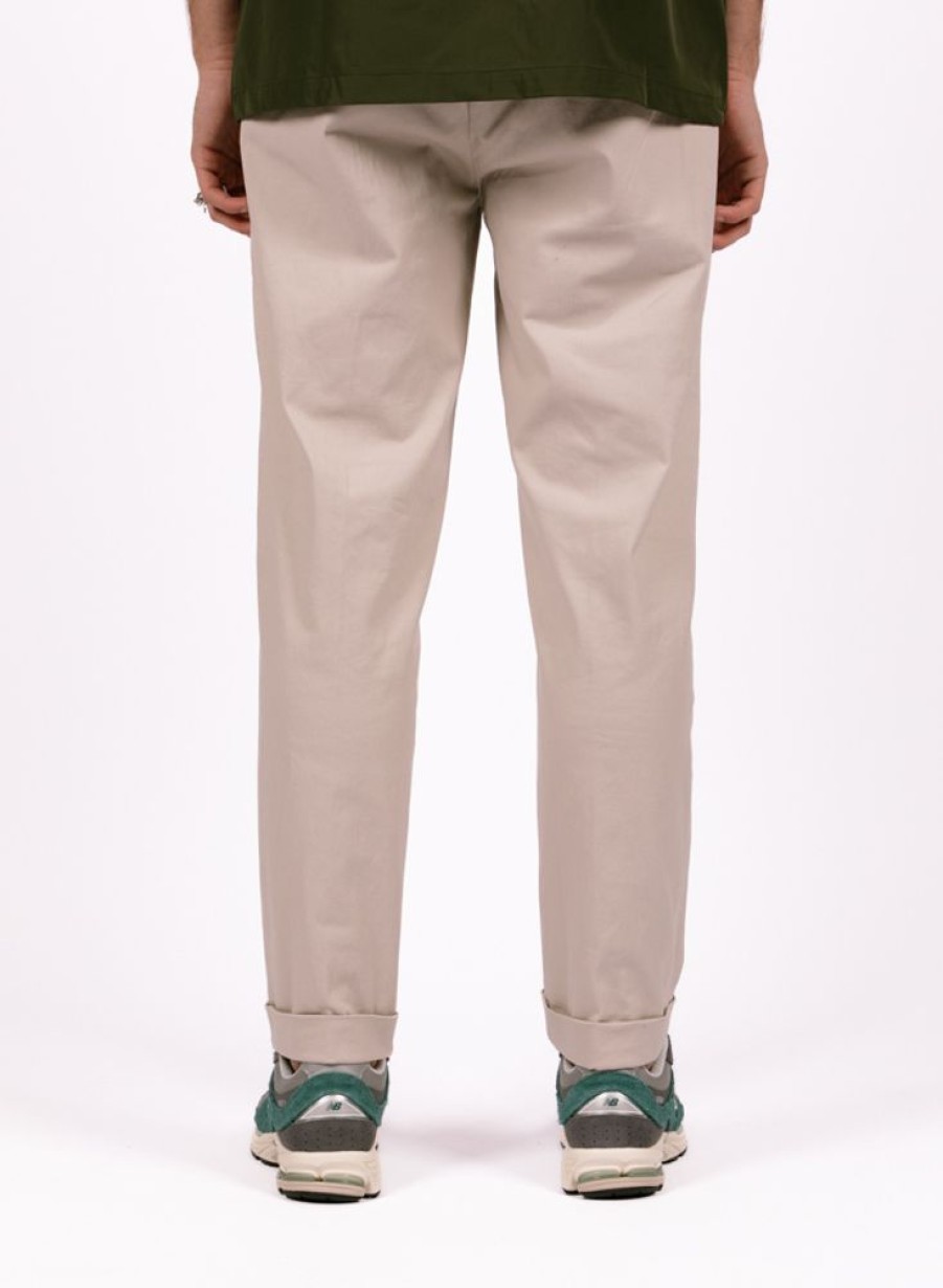 Olaf Hussein Pants | Olaf Hussein Slim Cotton Trouser Light Grey