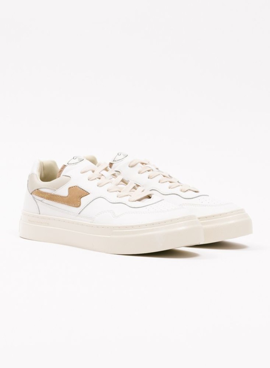 S.W.C. Stepney Workers Club Sneakers | S.W.C. Stepney Workers Club Pearl S-Strike Leather White Eth