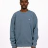 Obey Sweaters | Obey Lowercase Pigment Crew Pigment Coronet Blue