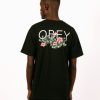 Obey T-Shirts | Obey Leave Me Alone T-Shirt Faded Black