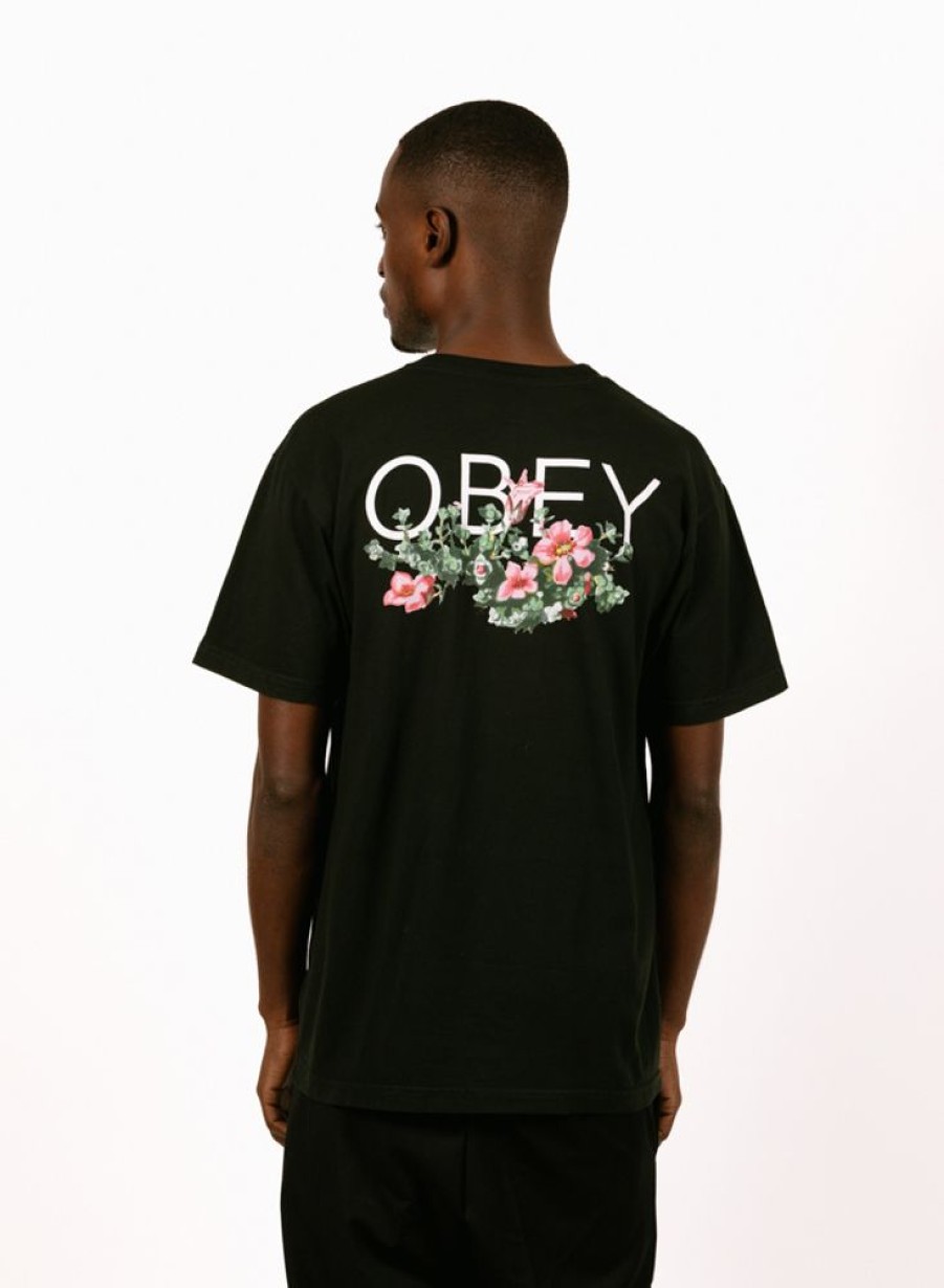 Obey T-Shirts | Obey Leave Me Alone T-Shirt Faded Black