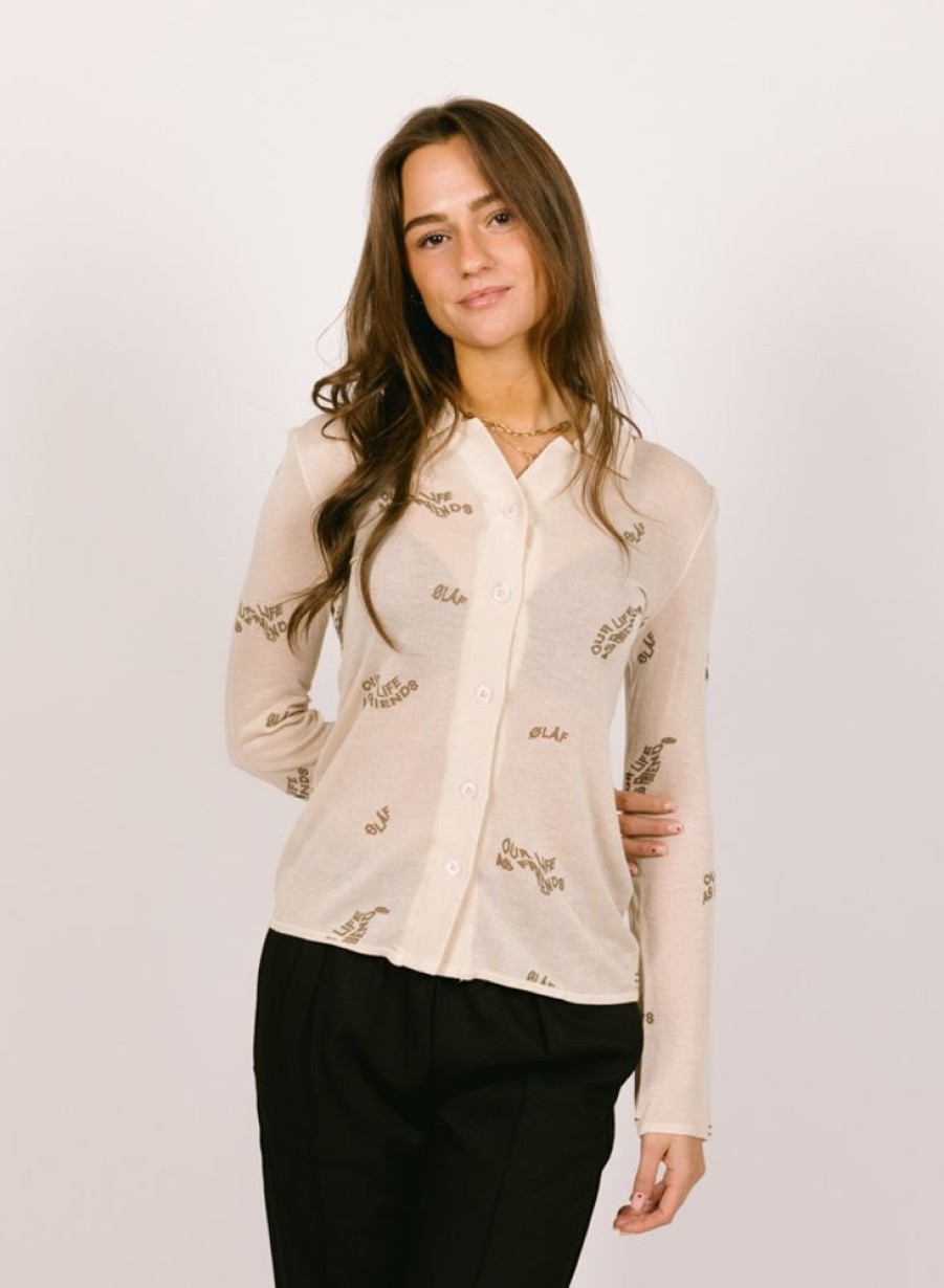 Olaf Hussein | Olaf Hussein Wmn Aop Sheer Shirt