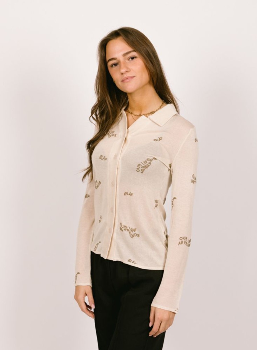 Olaf Hussein | Olaf Hussein Wmn Aop Sheer Shirt