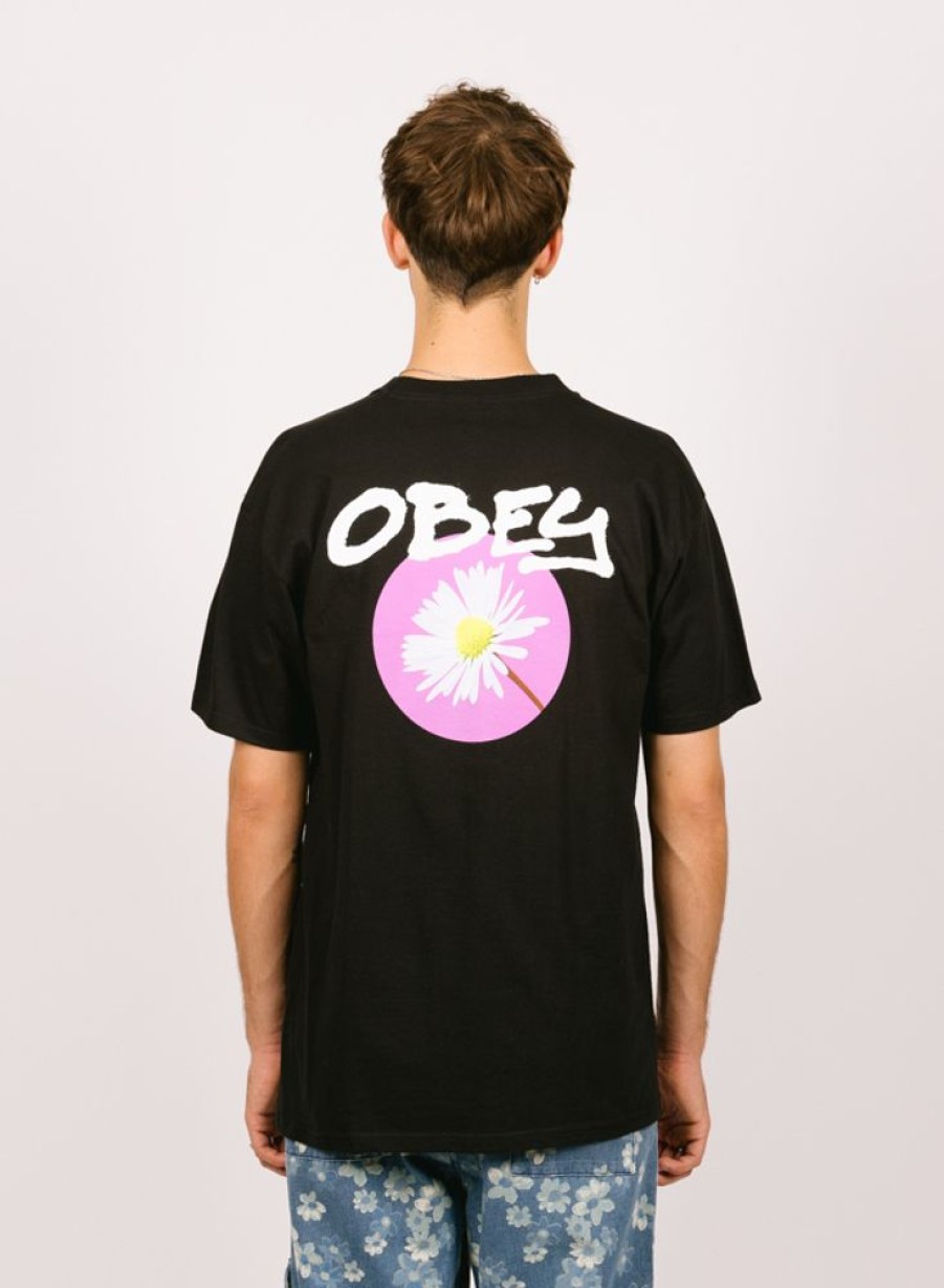 Obey T-Shirts | Obey Daisy Spray Black