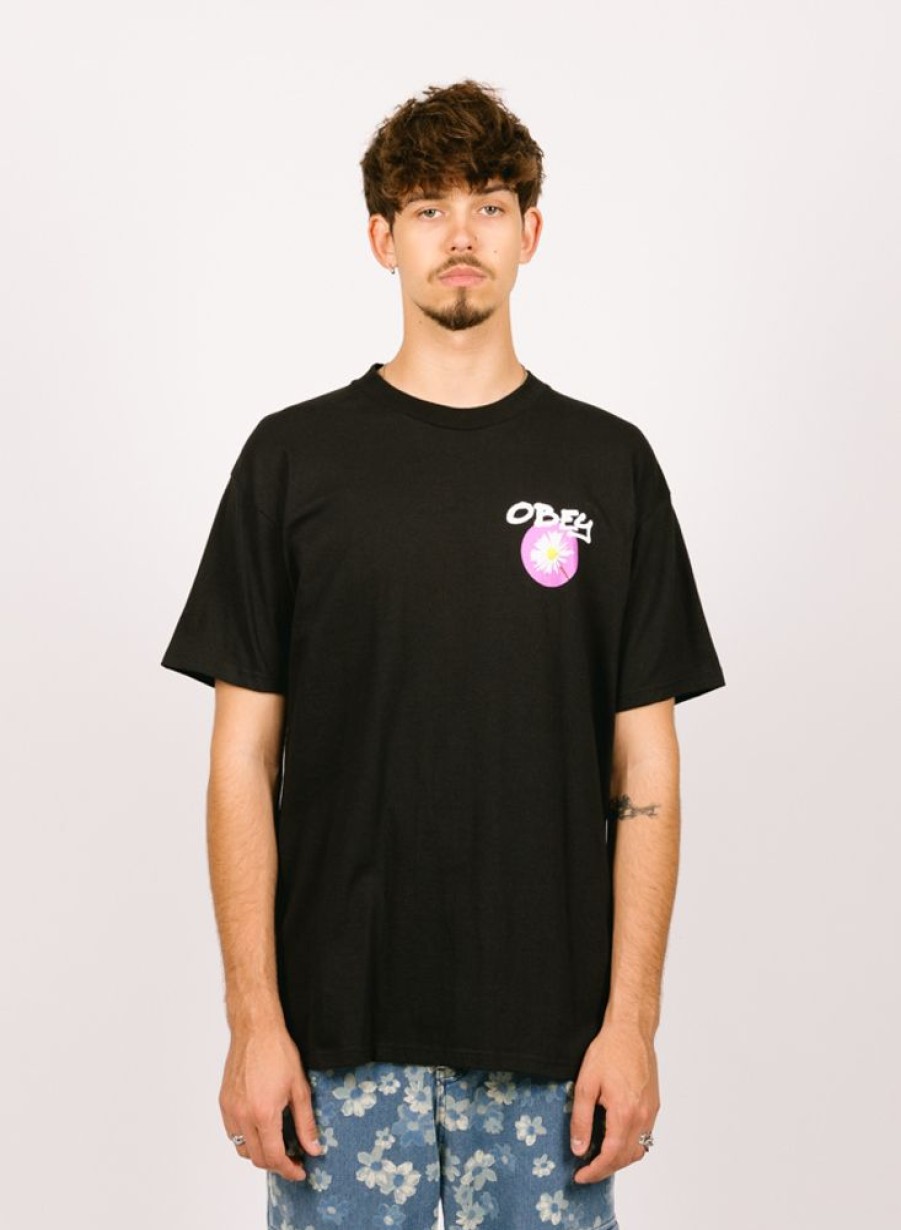 Obey T-Shirts | Obey Daisy Spray Black