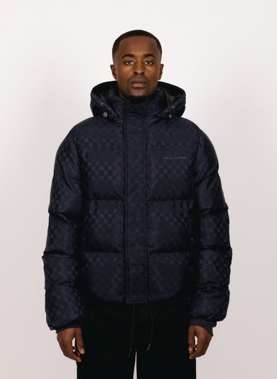 Daily Paper Jackets | Daily Paper Ravan Puffer Jacket Deep Navy