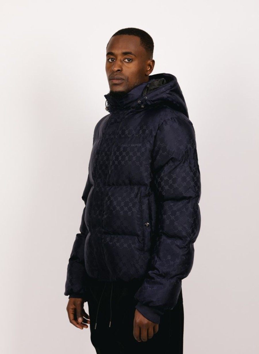 Daily Paper Jackets | Daily Paper Ravan Puffer Jacket Deep Navy