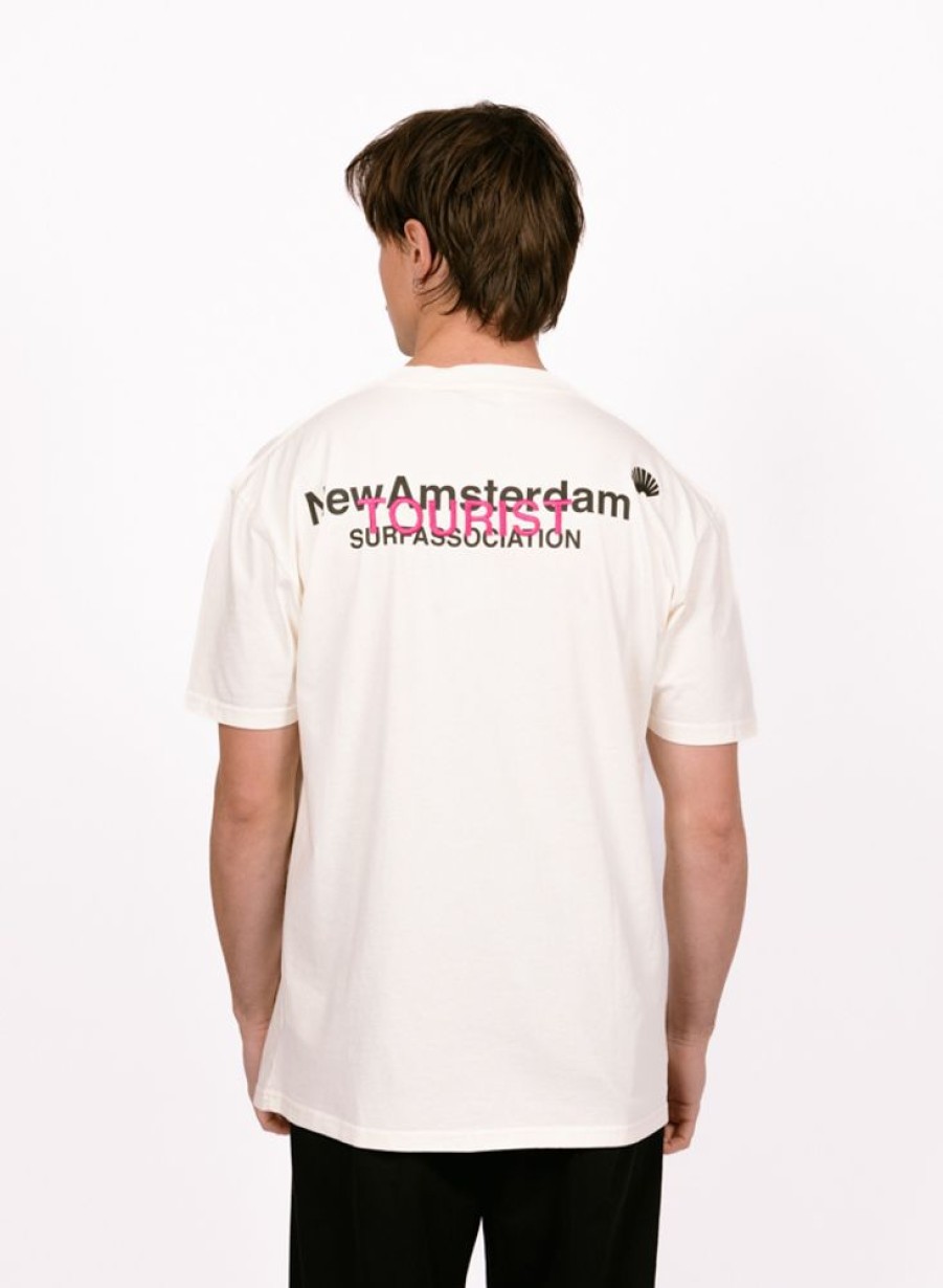 New Amsterdam Surf Association T-Shirts | New Amsterdam Surf Association Logo Tourist Tee Bone