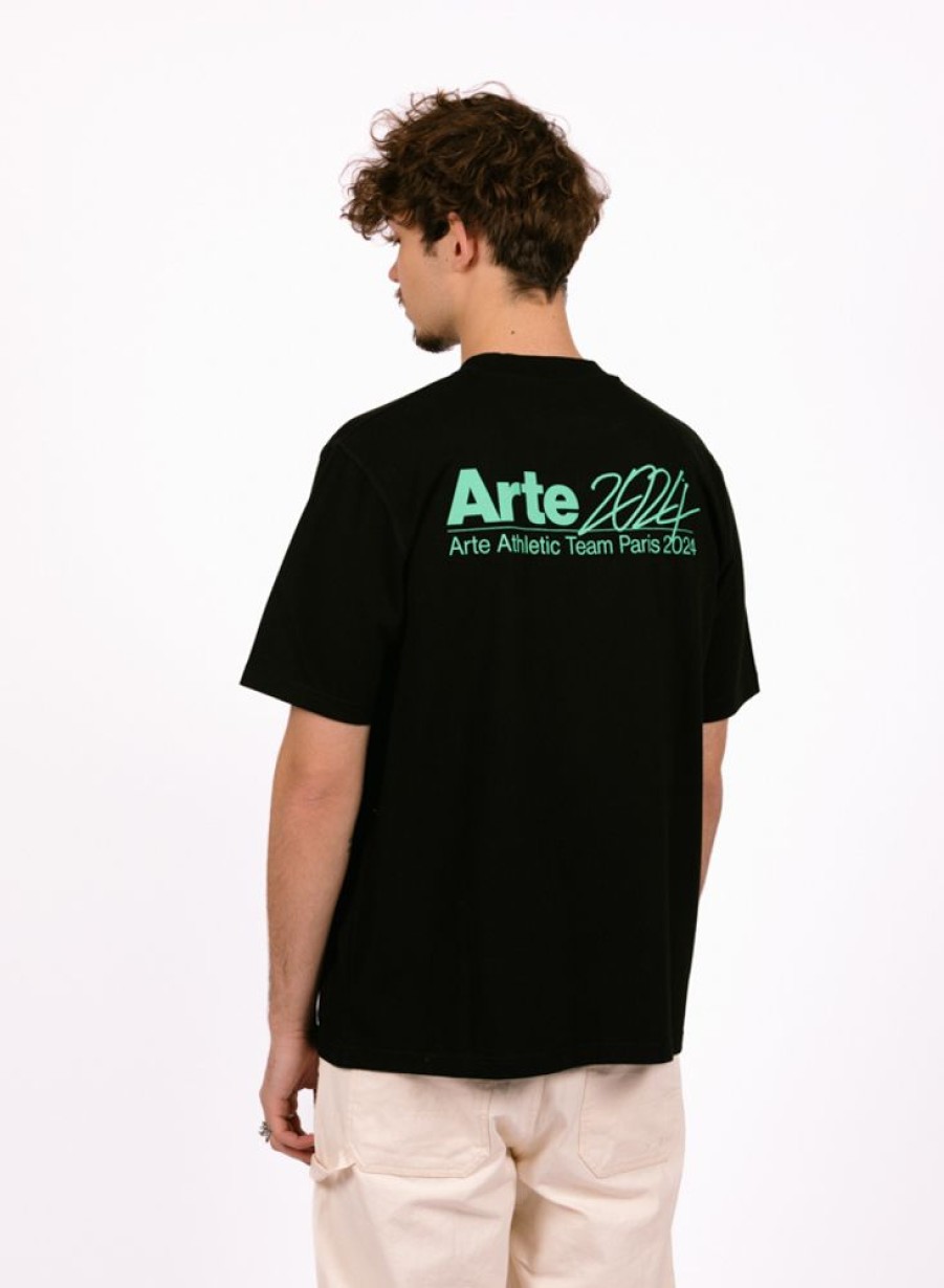 Arte T-Shirts | Arte Teo Back Ss24 T-Shirt Black