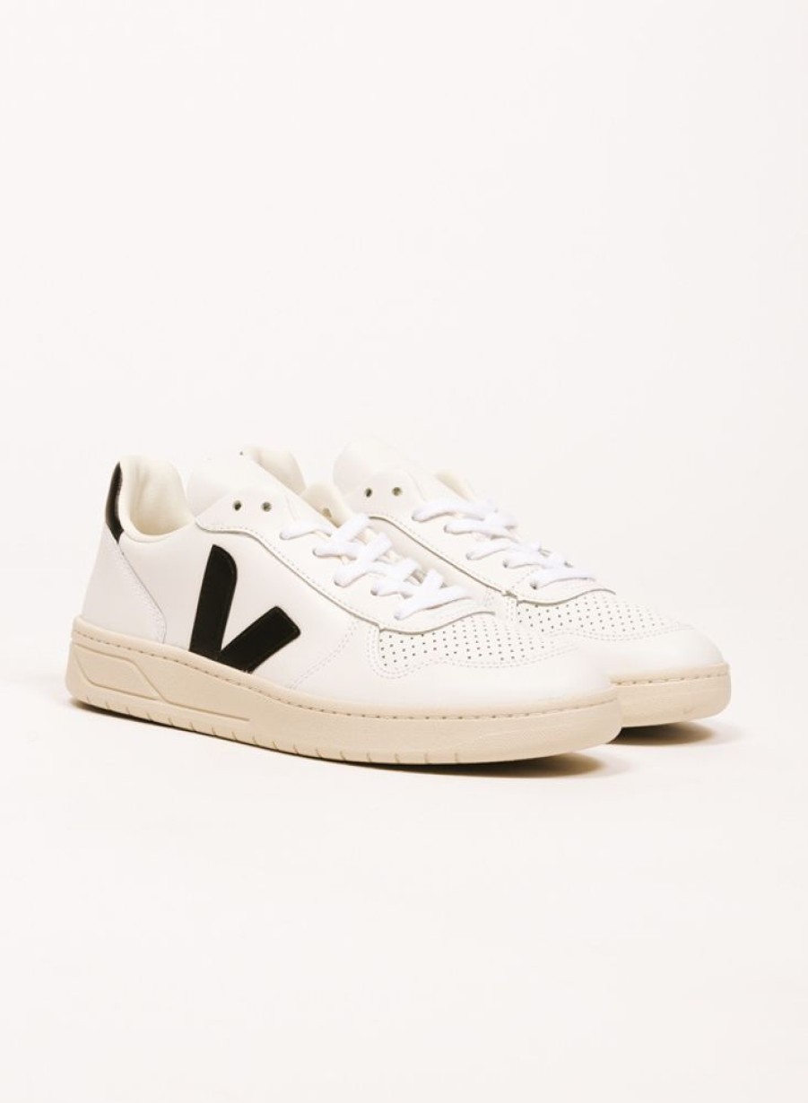 Veja Sneakers | Veja V-10 Leather Extra White Black