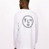 Olaf Hussein Longsleeves | Olaf Hussein Pixelated Face Ls Tee Optical White