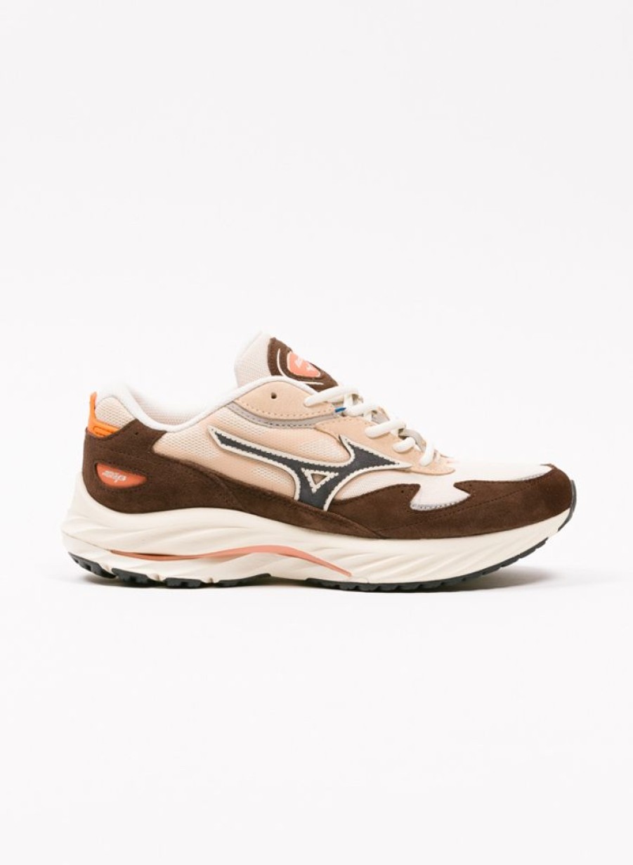 Mizuno Sneakers | Mizuno Wave Rider Beta Pearl/India Ink/Coffee