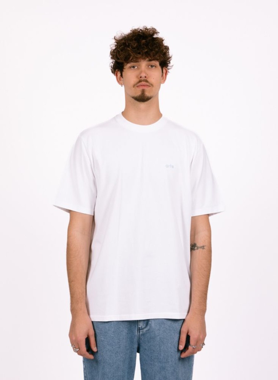 Arte T-Shirts | Arte Teo Back Multi Runner T-Shirt White