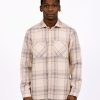 Wax London Shirts | Wax London Summer Whiting Overshirt Earl Check Ecru Blue