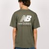 New Balance T-Shirts | New Balance Sport Essentials Premium Cotton T-Shirt Dark Green