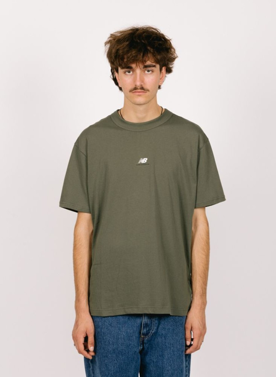 New Balance T-Shirts | New Balance Sport Essentials Premium Cotton T-Shirt Dark Green