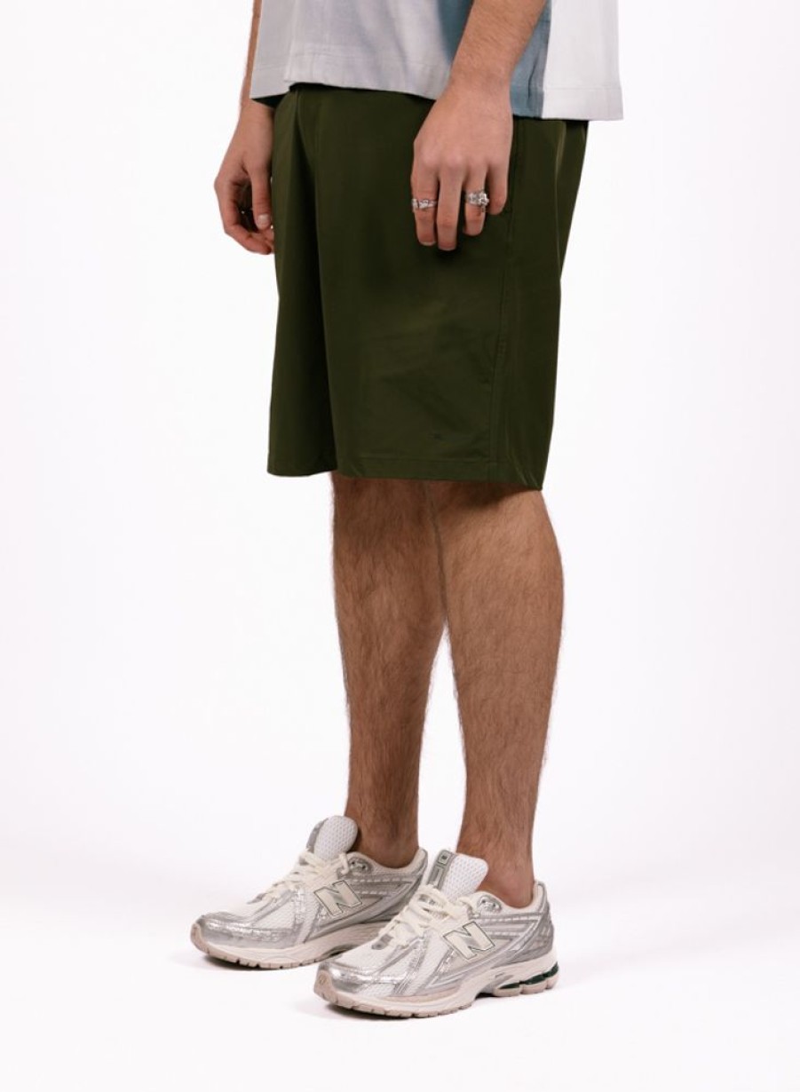 Olaf Hussein Shorts | Olaf Hussein Nylon Shorts Pewter