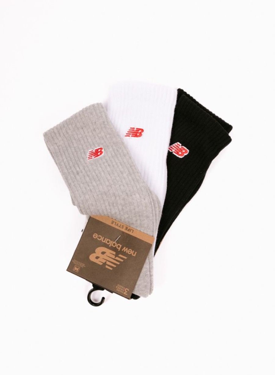 New Balance | New Balance Nb Patch Logo Crew Socks 3 Pairs Asorti