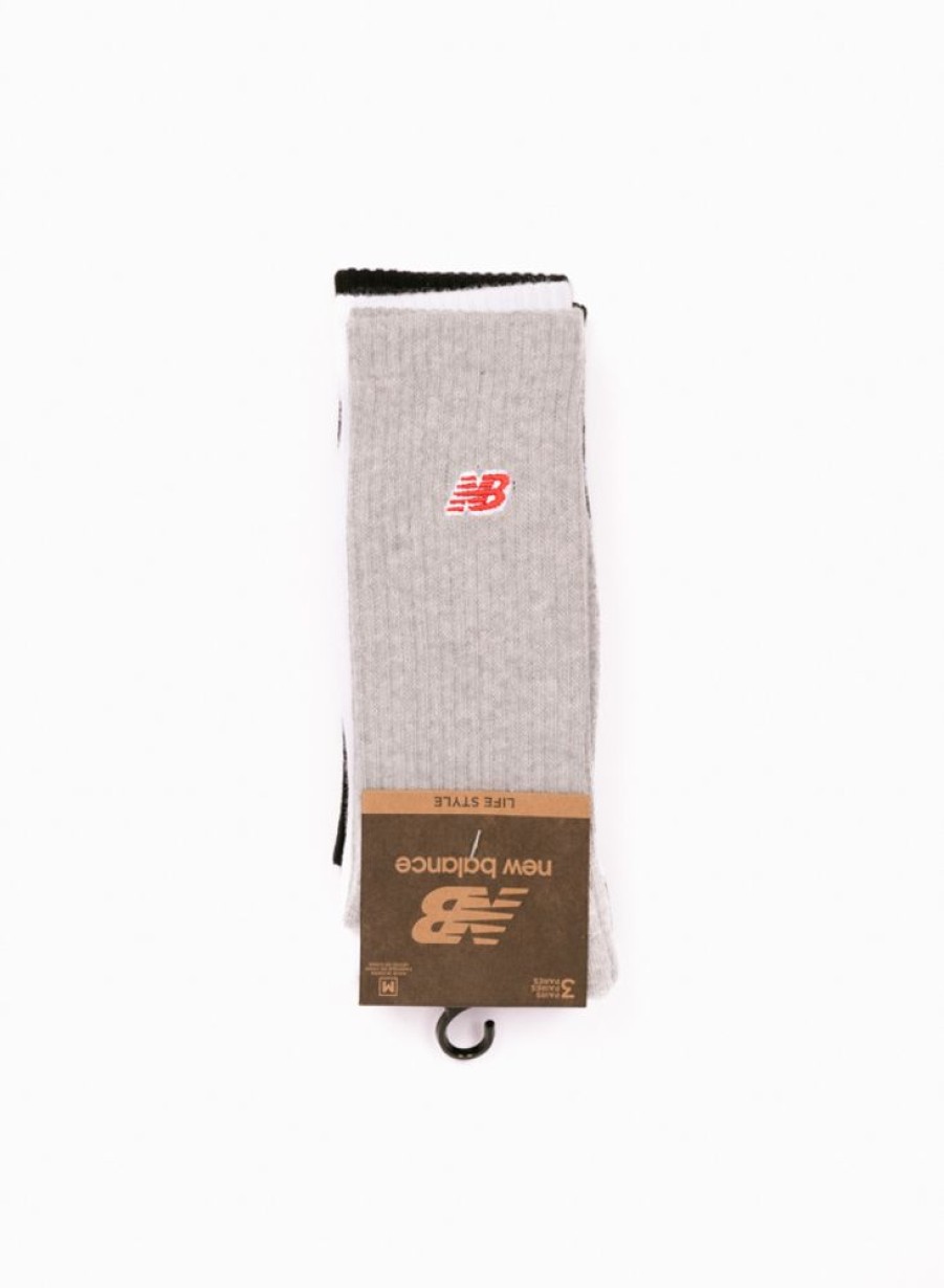 New Balance | New Balance Nb Patch Logo Crew Socks 3 Pairs Asorti