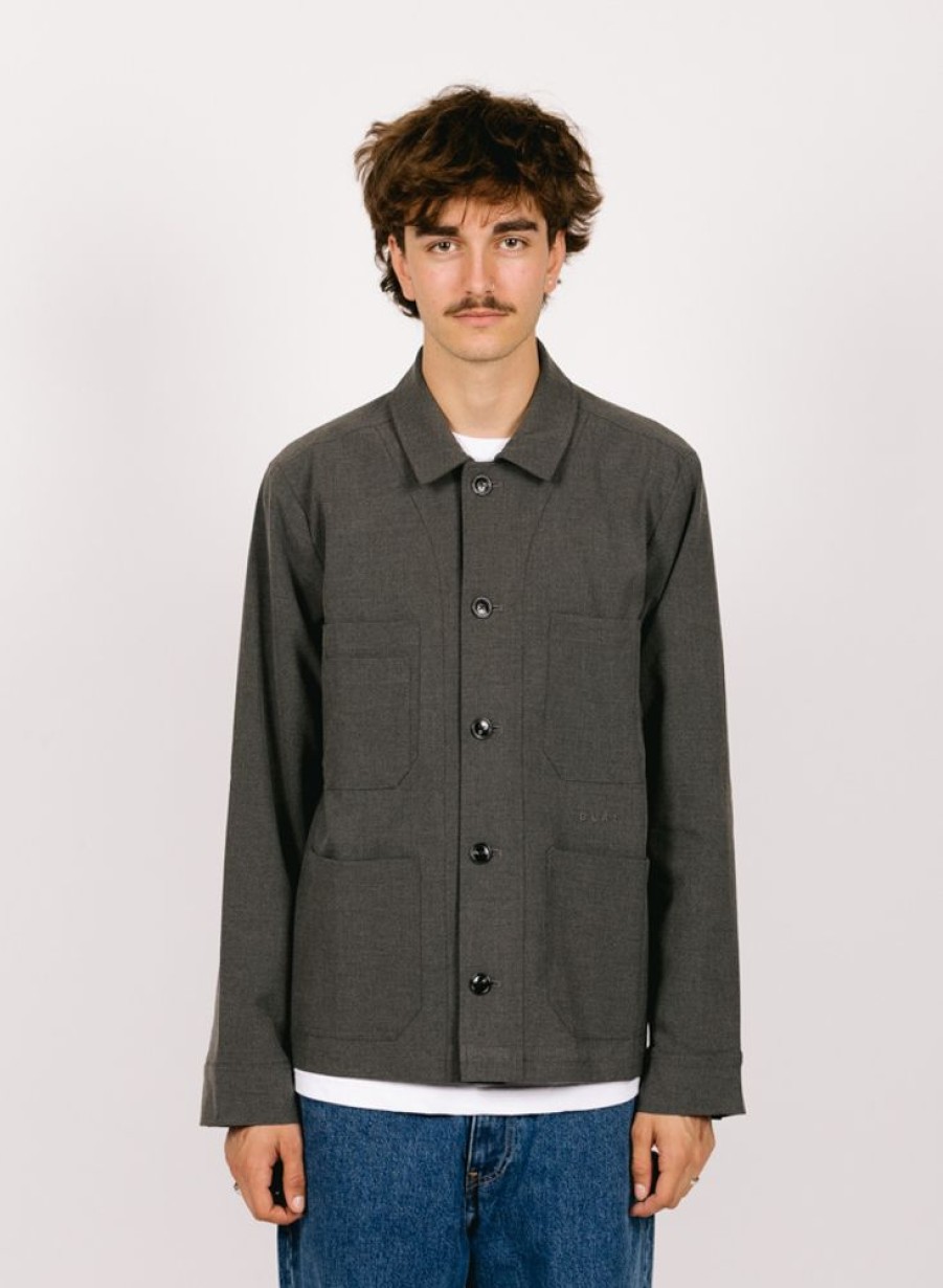 Olaf Hussein Jackets | Olaf Hussein Olaf Workwear Wooly Blazer Heather Grey