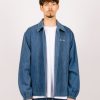 Olaf Hussein Jackets | Olaf Hussein Olaf Denim Coach Jacket Light Denim