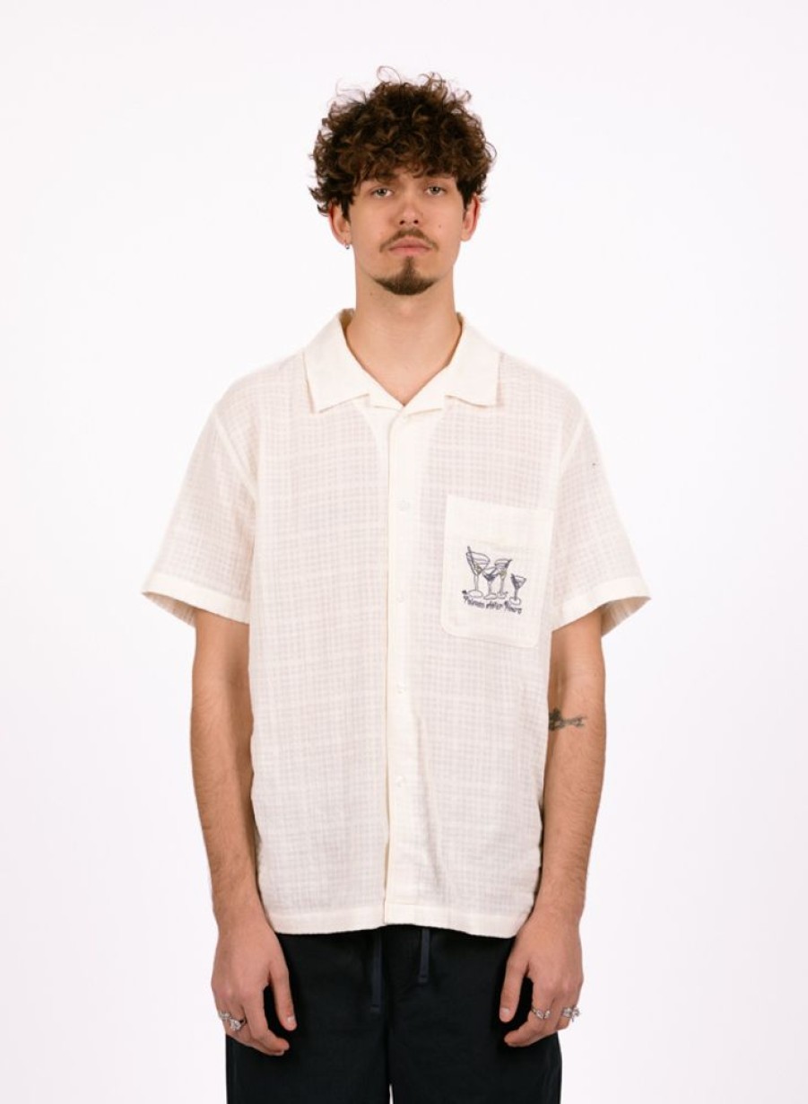 Palmes Shirts | Palmes Martini Short-Sleeved Shirt Off-White