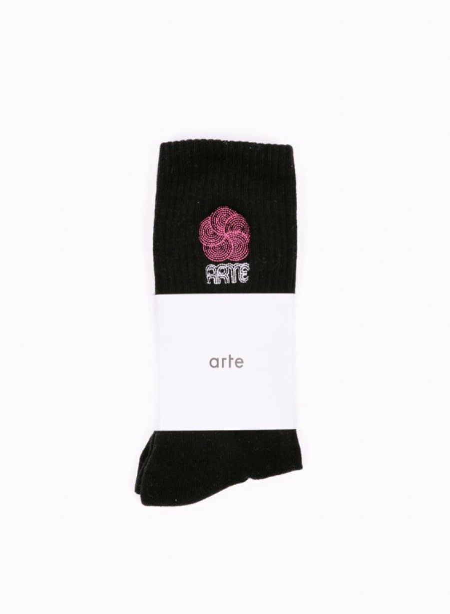 Arte | Arte Arte Circle Logo Socks Black