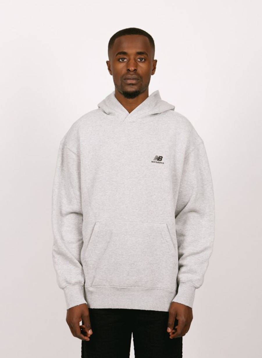 New Balance Sweaters | New Balance Hoops Fleece Hoodie Athletic Grey