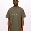 Olaf Hussein T-Shirts | Olaf Hussein Sans Embroidered Tee Pewter