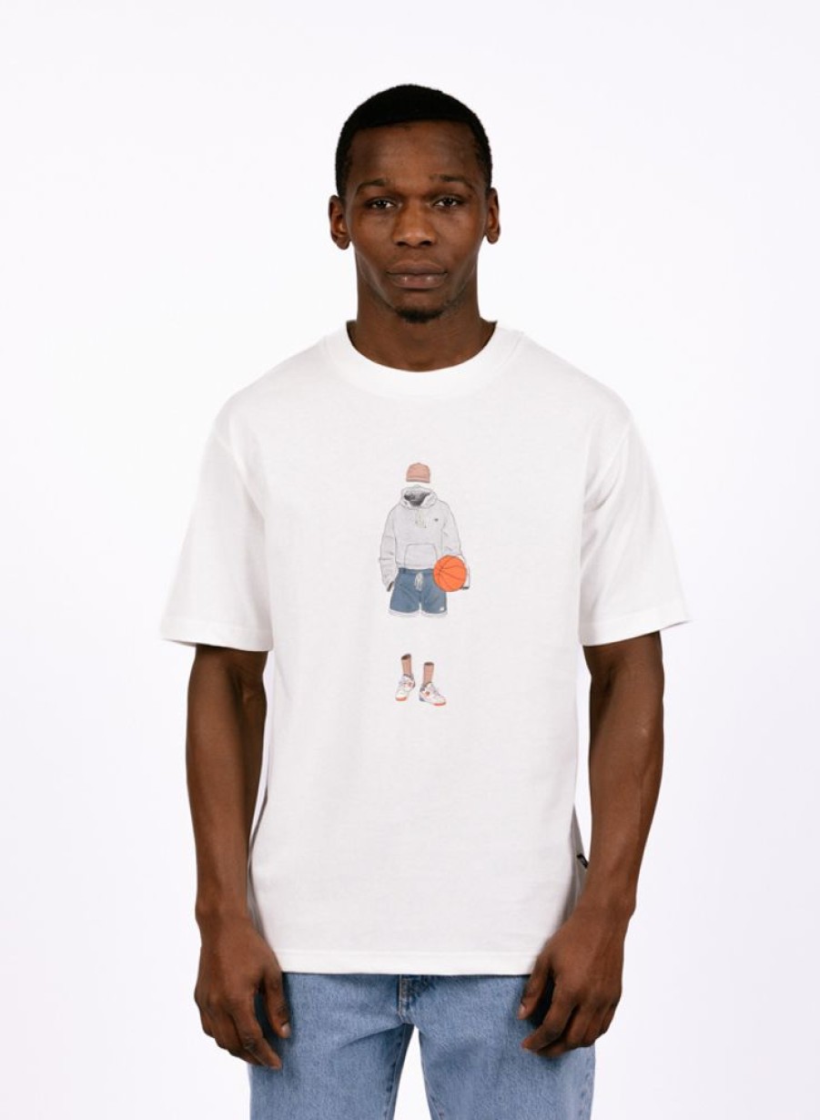 New Balance T-Shirts | New Balance Nb Athletics Basketball Style Relaxed Tee Sea Salt