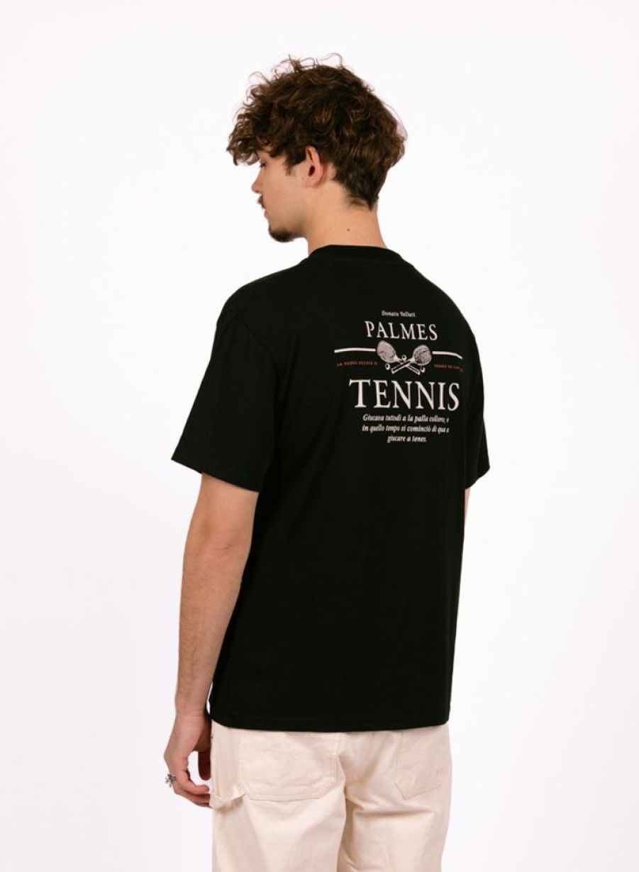 Palmes T-Shirts | Palmes Vichi Pocket T-Shirt Black